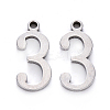 Tarnish Resistant 201 Stainless Steel Charms STAS-R108-03-1