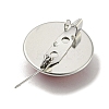 Round Glass Brooches FIND-Q096-01C-2