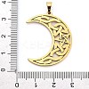 304 Stainless Steel Pendants LS-STAS-R134-03G-3