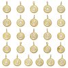Brass Micro Pave Clear Cubic Zirconia Pendants KK-L253-17G-1