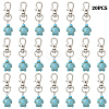 20Pcs Tortoise Synthetic Turquoise Pendant Decorations HJEW-YW00121-02-1