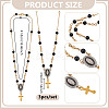 3Pcs Alloy Enamel & Acrylic Pendant Decoration HJEW-NB00280-2