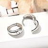 304 Stainless Steel Hoop Earrings for Women EJEW-C096-52P-5