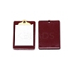 Alloy & Paper Miniature Note Book AJEW-WH0251-43-1