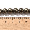 Natural Pyrite Beads Strands G-H059-A01-02-4