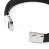 Braided Microfiber Leather Cord Bracelets BJEW-P328-07C-P-3