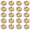 Brass Rhinestone Spacer Beads RB-YW0001-05D-01G-1