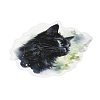 20Pcs Moonlit Cat Waterproof PET Self-Adhesive Decorative Stickers DIY-M053-04C-3
