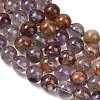 Natural Purple Phantom Quartz Lodolite Quartz Beads Strands G-R446-12mm-01A-3
