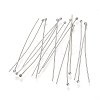 Tarnish Resistant 304 Stainless Steel Ball Head pins X-STAS-S066-70x0.5mm-1