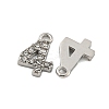 304 Stainless Steel Pendants STAS-L080-002P-04-2