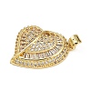 Brass Micro Pave Cubic Zirconia Pendants KK-S526-15G-A-2