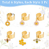 304 Stainless Steel Open Cuff Rings RJEW-UN00015-3