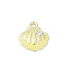 Rack Plating Alloy Enamel and Rhinestone Pendants PALLOY-R151-40G-02-1