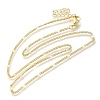 Rack Plating Brass Curb Chain Necklaces LS-MAK-L042-02G-1