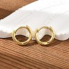 Brass Huggie Hoop Earrings KK-D063-04G-1