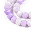 Faceted Electroplated Glass Beads Strands X-GLAA-C023-02-B07-3