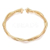 Iron Braided Round Snake Chains Choker Necklaces NJEW-T016-03G-1