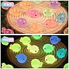 60Pcs 6 Colors Luminous Resin Fish Ornaments AJEW-SZ0002-62-3