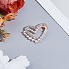 1Pc Alloy Heart Kilt Pins JEWB-LP0004-07-1
