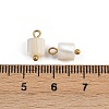 Natural Shell Column Charms STAS-D378-32G-3