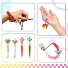 12Pcs 6 Colors Silicone Beads SIL-YW0002-08-6