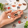 16Pcs 8 Styles Alloy Enamel Pendants ENAM-TA0001-79-7