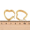 304 Stainless Steel Heart Hoop Earrings EJEW-I320-27G-03-5