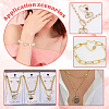 6Pcs 6 Styles Brass Micro Pave Cubic Zirconia Screw Carabiner Lock Charms KK-GA0002-02-5