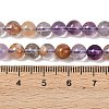 Natural Purple Phantom Quartz Lodolite Quartz Beads Strands G-R446-6mm-01A-3
