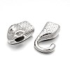 Tarnish Resistant Snake Head 304 Stainless Steel Hook and S-Hook Clasps Sets LS-STAS-N076-03-3