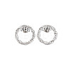 Non-Tarnish 304 Stainless Steel Hollow Ring Stud Earrings for Woman EJEW-N097-003P-1