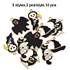 10Pcs 5 Styles Eco-Friendly Alloy Enamel Pendants ENAM-FP0003-20-5