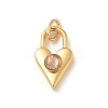 Ion Plating(IP) 304 Stainless Steel with Rhinestone Pendants STAS-G351-10G-07-1