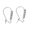 304 Stainless Steel Hoop Earrings Findings Kidney Ear Wires LS-STAS-N092-138B-01-1