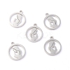 Non-Tarnish 304 Stainless Steel Pendants STAS-O142-54P-1