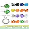 Round Opaque Acrylic Beads Kit OACR-CJC0002-05B-8