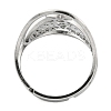 Non-Tarnish 304 Stainless Steel Moth Adjustable Rings RJEW-G306-01P-3