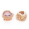 Brass Micro Pave Cubic Zirconia Charms KK-S356-773K-2