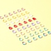 8 Colors Transparent Spray Painted Glass Beads GLAA-FS0001-85-9