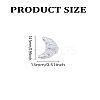 1Pc Alloy Croissant Brooch Pin JEWB-LP0005-14P-2