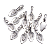 Tibetan Style Alloy Glue-on Flat Pad Bails AB3348Y-NF-4