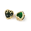 Brass Micro Pave Cubic Zirconia Charms KK-R226-06G-3
