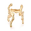 Ion Plating(IP) 304 Stainless Steel Cuff Open Rings for Women RJEW-N052-21G-2