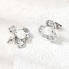 Brass Enamel Stud Earrings KK-CBAB173-02D-P-3