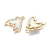 Rack Plating Alloy Glass Pendants FIND-N005-14A-2