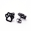 Stainless Steel Stud Earrings EJEW-WH0005-02B-2