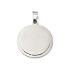 304 Stainless Steel Stamping Blank Tag Pendants STAS-H481-03B-P-1
