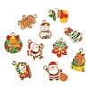 40Pcs 10 Styles Christmas Alloy Enamel Pendants FIND-CJ0003-32-9