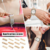 12Pcs 12 Style Flower & Wave & Rectangle Crystal Rhinestone Watch Band Charms Set with Imitation Pearl FIND-PH0007-68-7